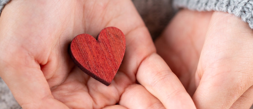 Christmas decor in women hand. Christmas greeting card. Woman's